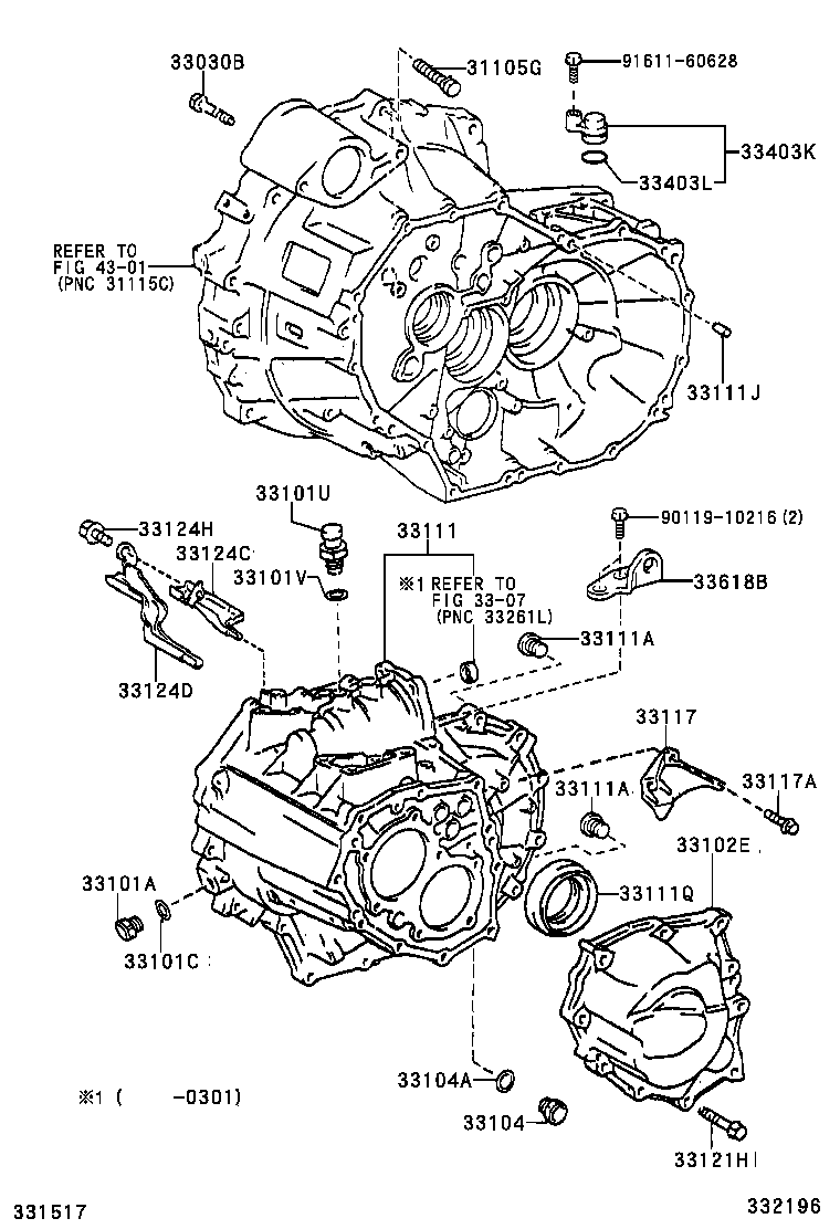 33101-28051 CASE, MANUAL TRANSMISSION product image