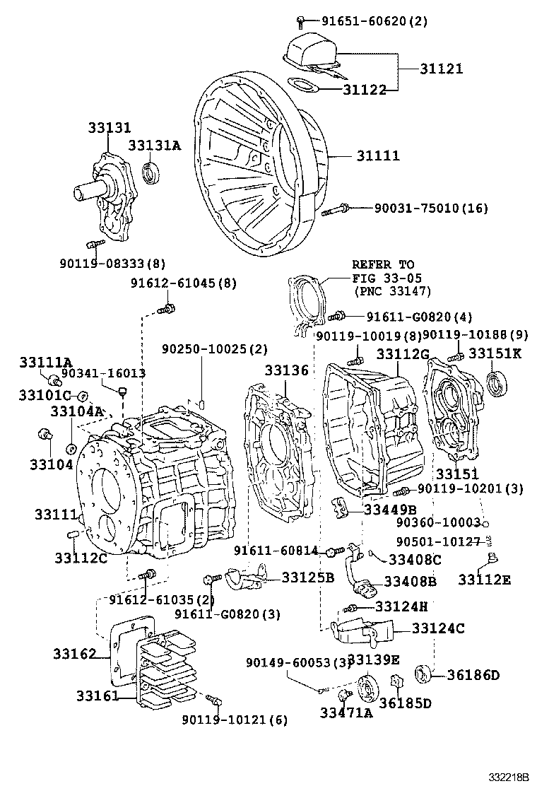 31122-89101 GASKET, CLUTCH HOUSING COVER product image