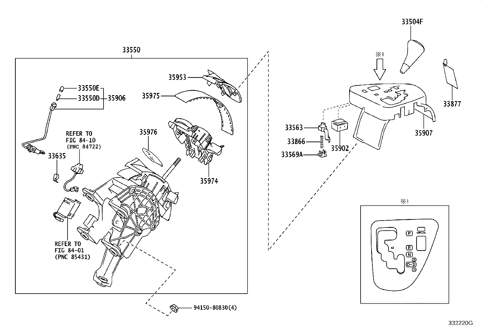 33563-68010 BUTTON, SHIFT LOCK RELEASE product image