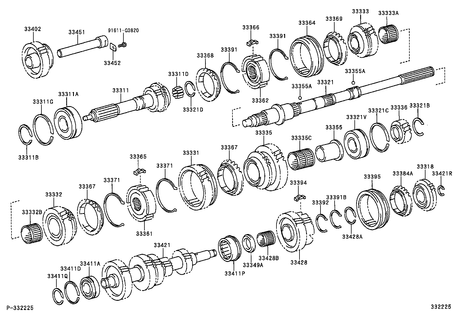 33034-53010 GEAR, 3RD product image