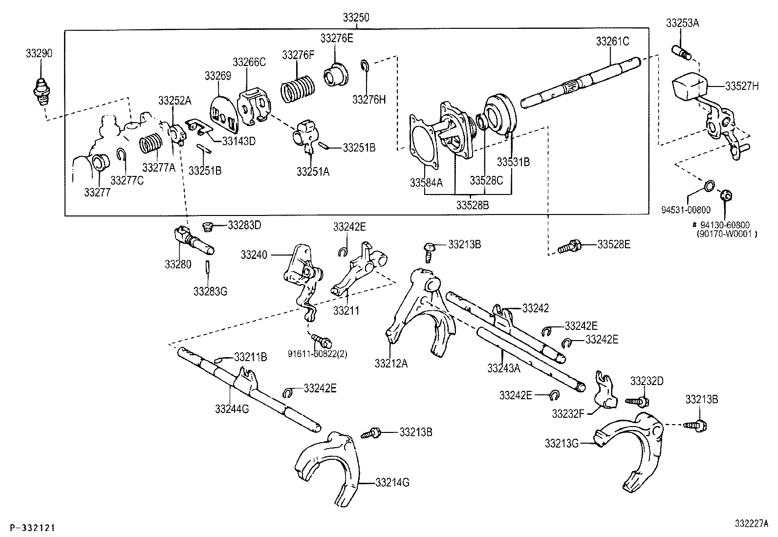 33212-05010 FORK, GEAR SHIFT, NO.1 product image