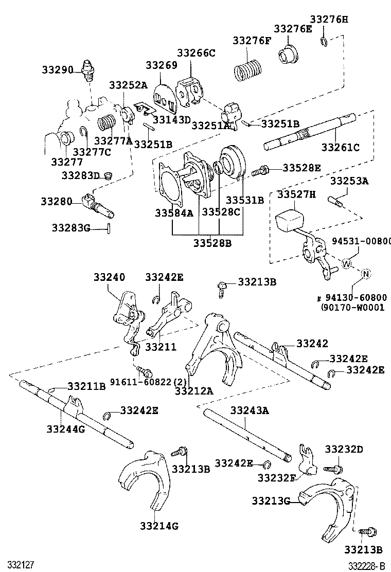 33212-05010 FORK, GEAR SHIFT, NO.1 product image