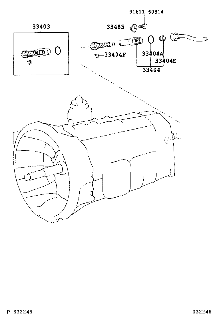 33485-37010 PLATE, SPEEDOMETER SLEEVE LOCK (MTM) product image