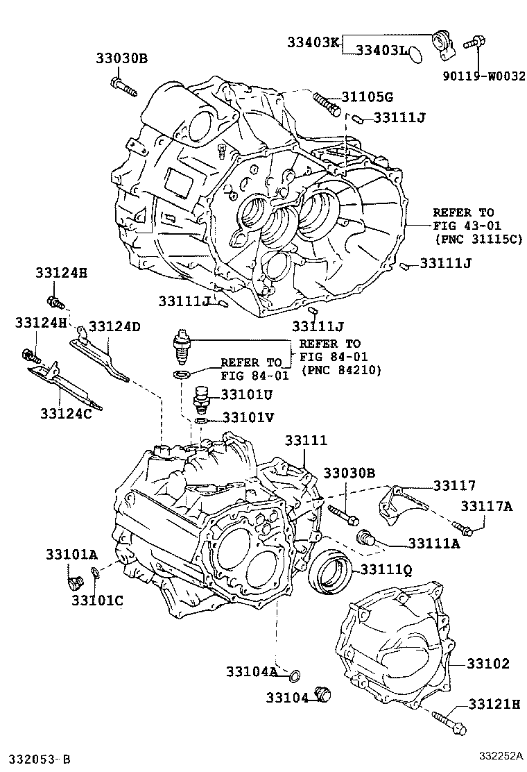 91512-61060 BOLT(FOR TRANSAXLE CASE & ENGINE SETTING) product image