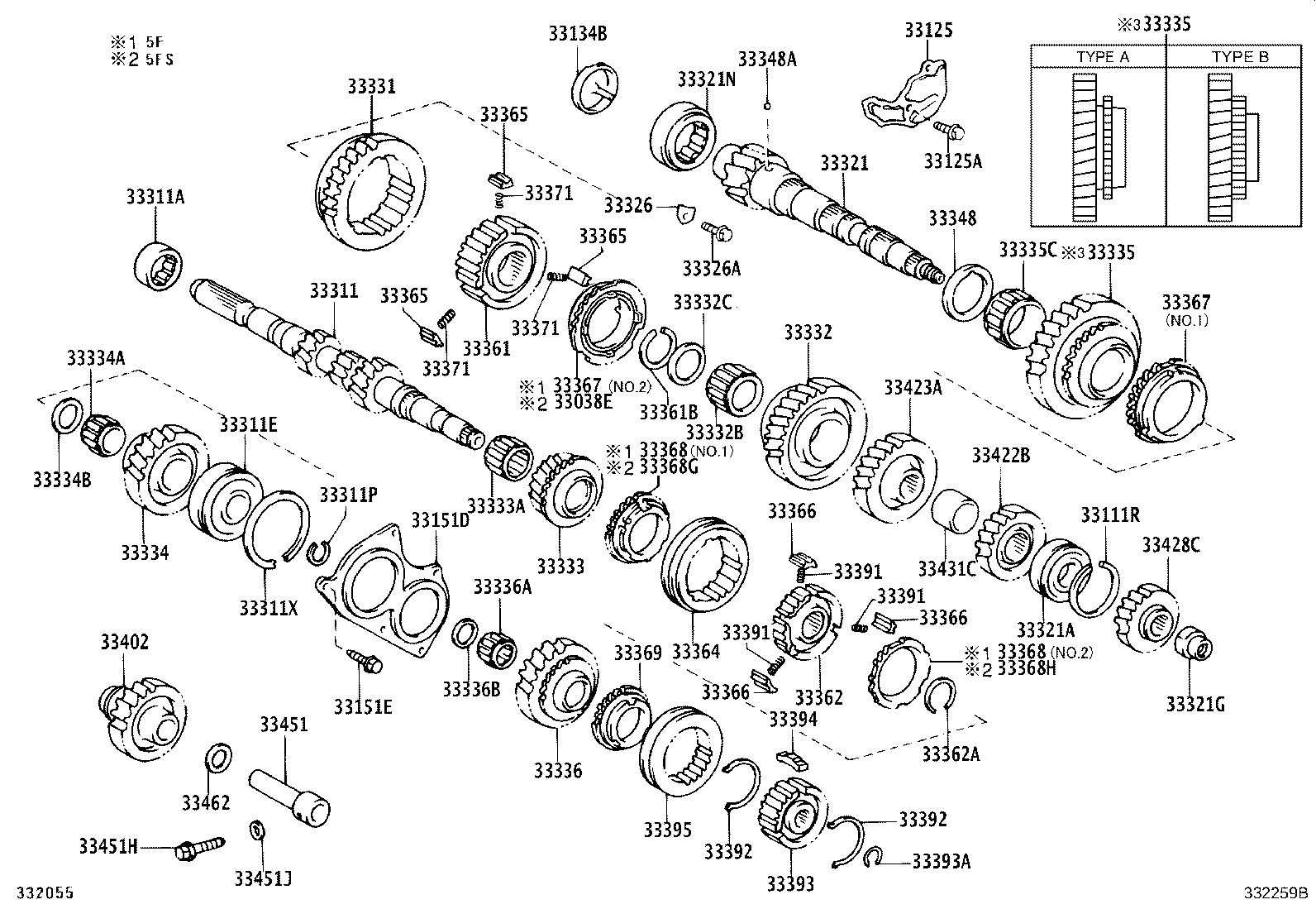 33337-20060 GEAR SUB-ASSY, 6TH product image