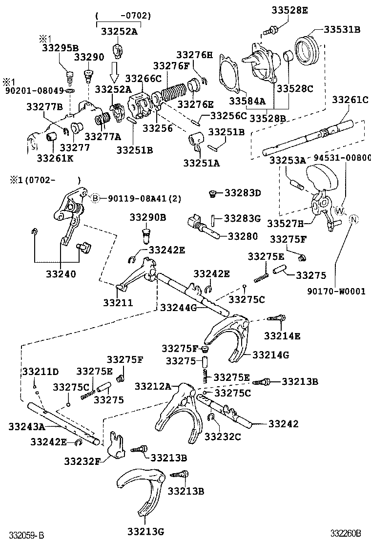 90119-08C67 BOLT (FOR CONTROL SHAFT COVER) product image