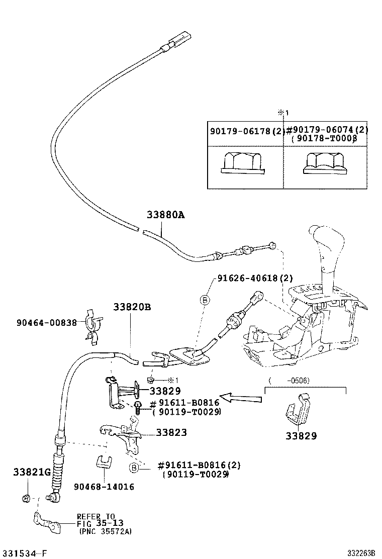 33530-12B30 LEVER ASSY, SHIFT (FOR FLOOR SHIFT) product image