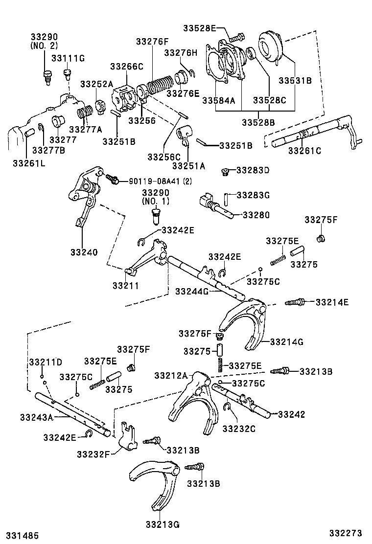 33211-0D030 FORK, REVERSE SHIFT product image