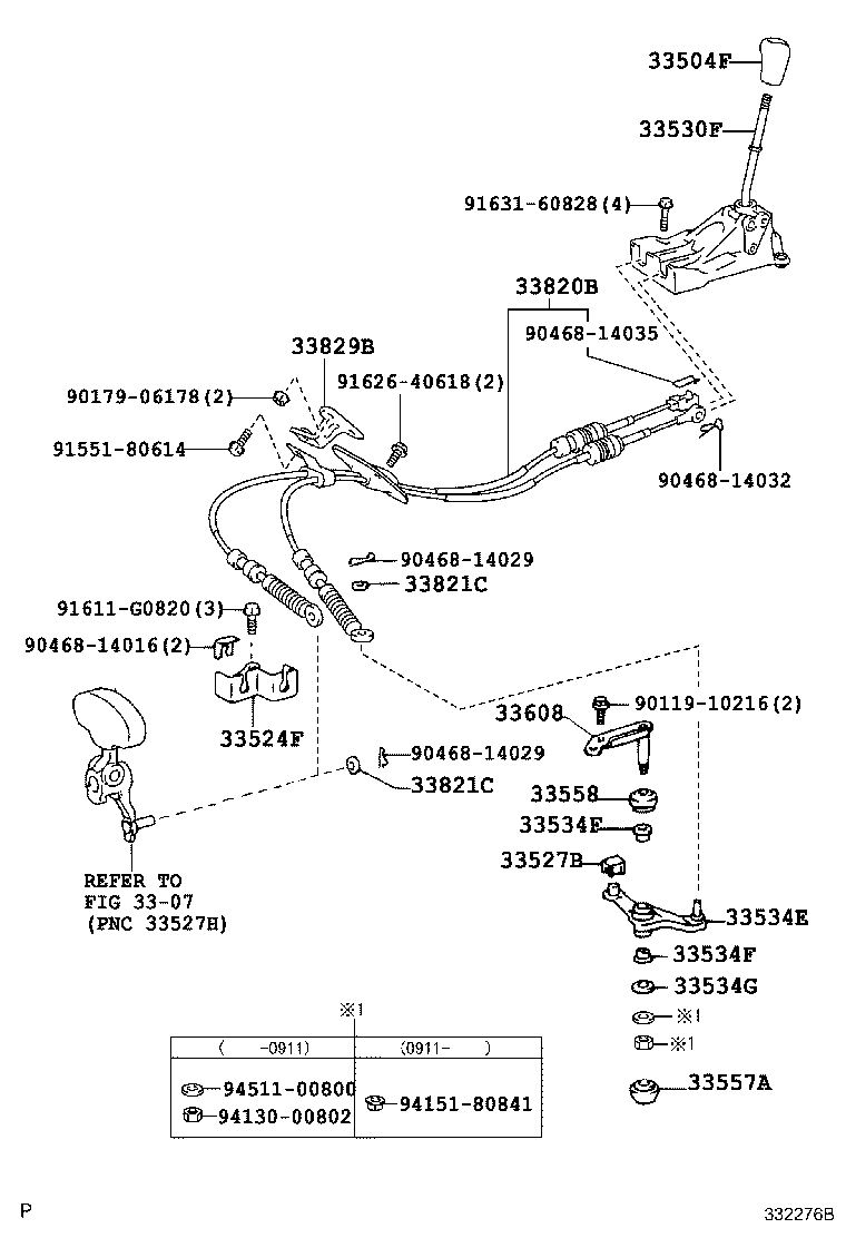 Toyota 33560-21030 UNIT ASSY, SHIFT LOCK CONTROL