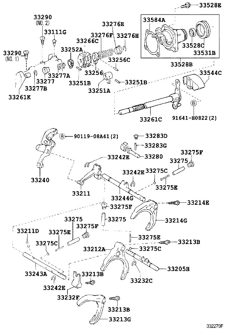 33212-05010 FORK, GEAR SHIFT, NO.1 product image