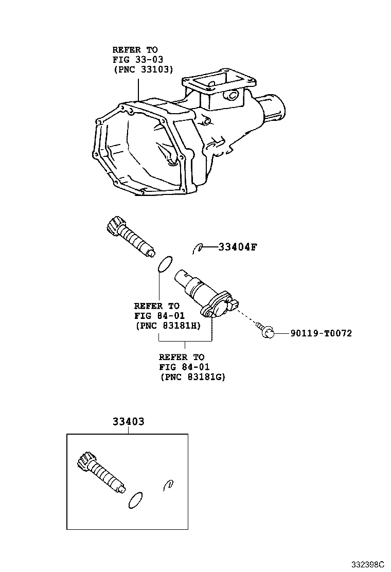 Toyota 33403-79015 GEAR SUB-ASSY, SPEEDOMETER DRIVEN (MTM)