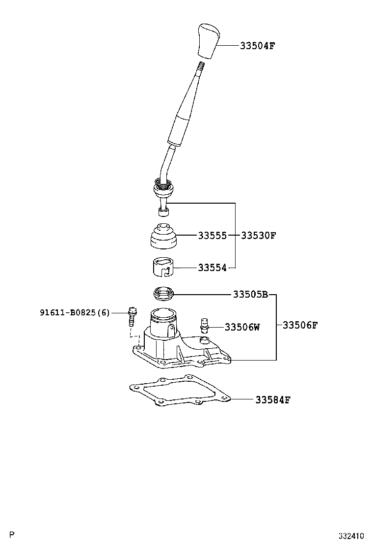 90105-A0085 BOLT (FOR TRANSMISSION CONTROL CABLE BRACKET) product image