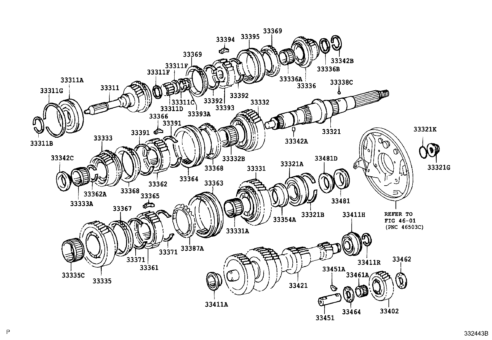 33331-37070 GEAR, REVERSE product image