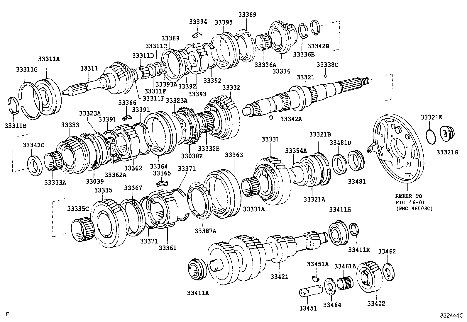 33331-37070 GEAR, REVERSE product image