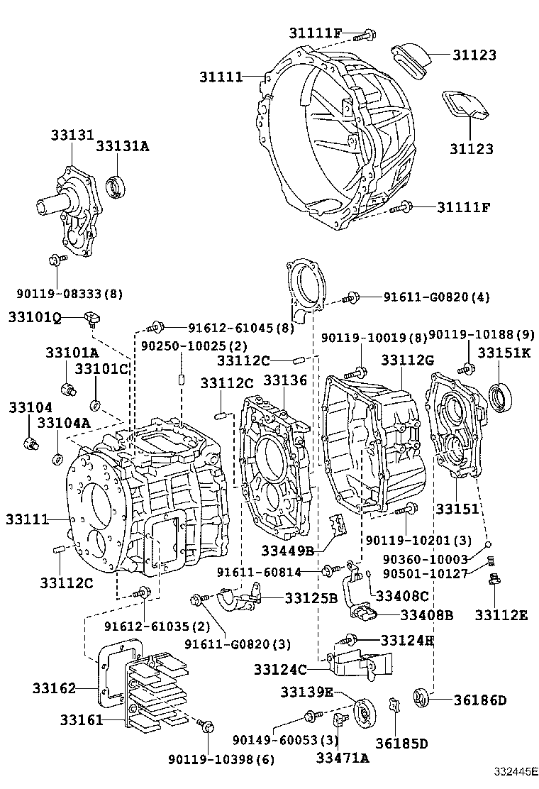 31111-36340 HOUSING, CLUTCH product image