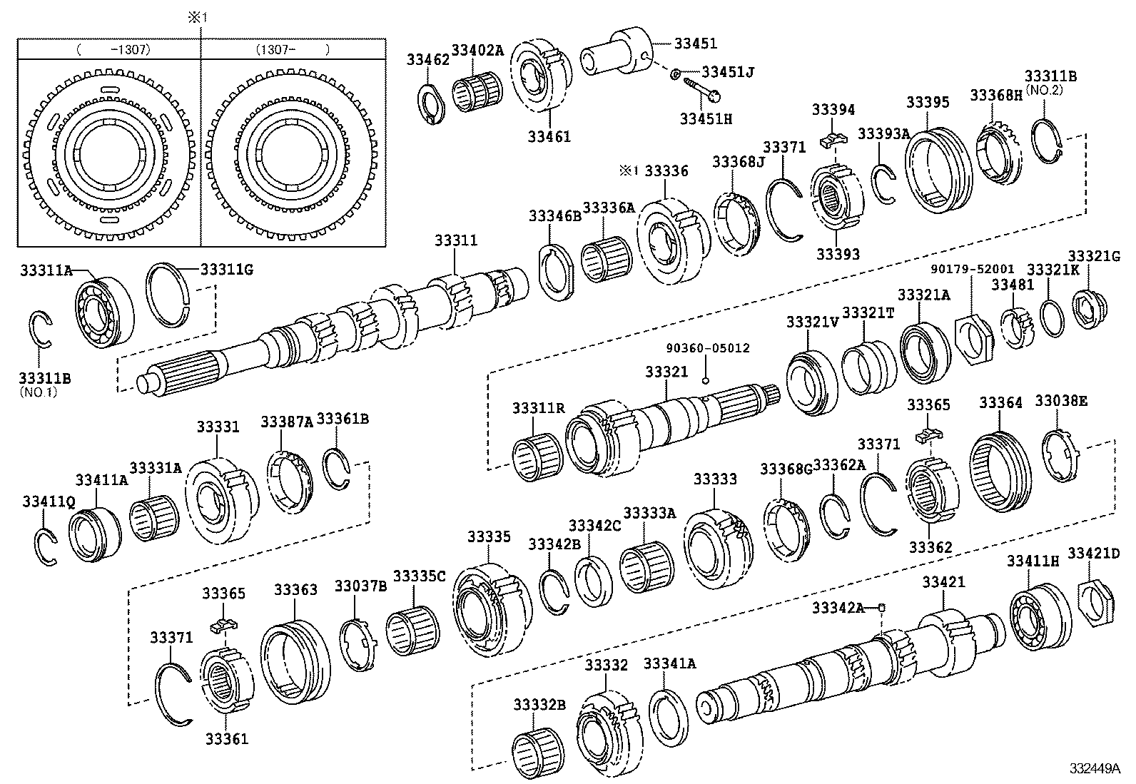 33034-36080 GEAR, 3RD product image