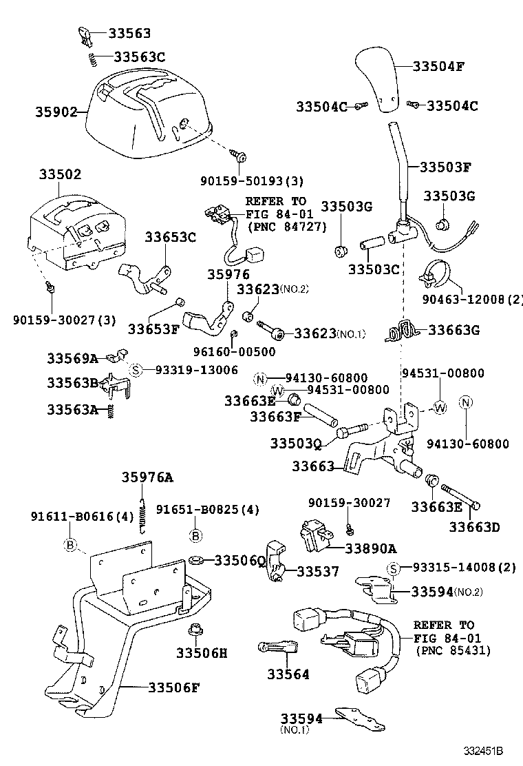 33828-37120 BRACKET, TRANSMISSION CONTROL CABLE product image