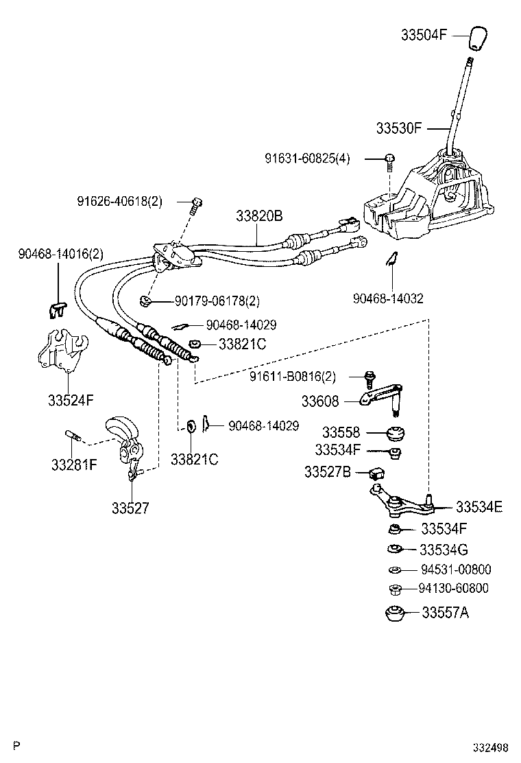 33534-12110 CRANK, SELECTING BELL, NO.2 product image