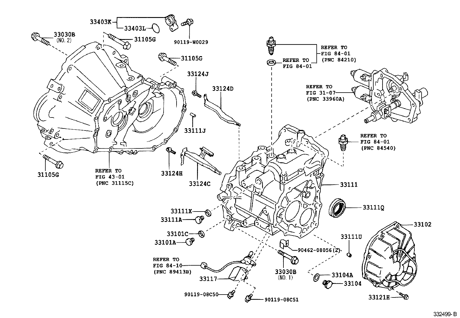33111-64010 CASE, MANUAL TRANSMISSION product image
