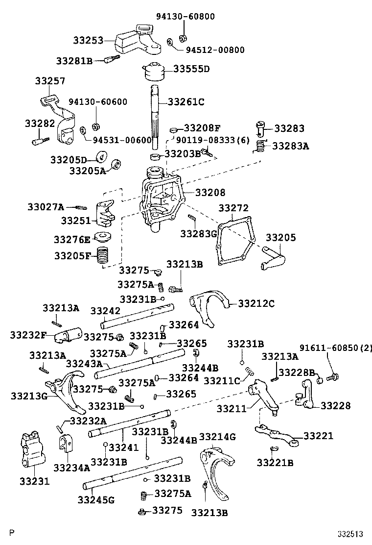 33257-26140 LEVER, SELECT OUTER product image