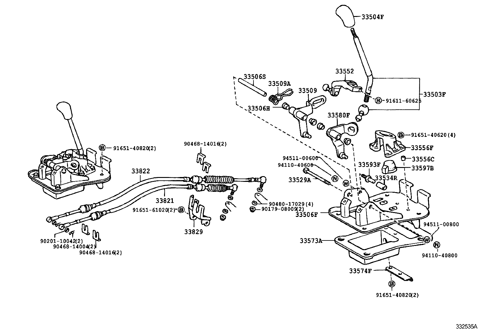 33504-20110-13 KNOB SUB-ASSY, SHIFT LEVER product image