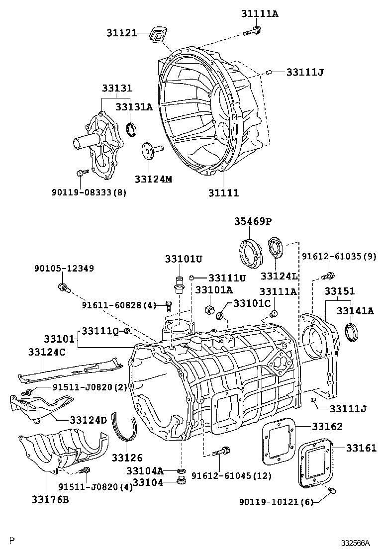 SU002-00534 HOUSING, CLUTCH product image