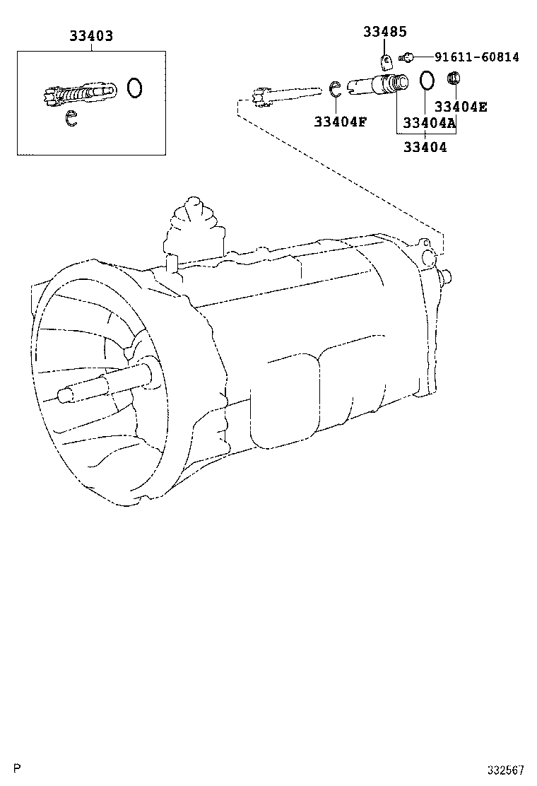 SU002-00931 GEAR SUB-ASSY, SPEEDOMETER DRIVEN (MTM) product image