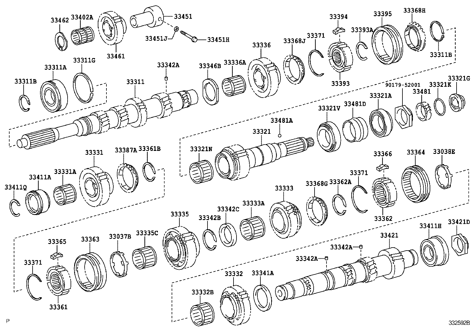 33331-37070 GEAR, REVERSE product image