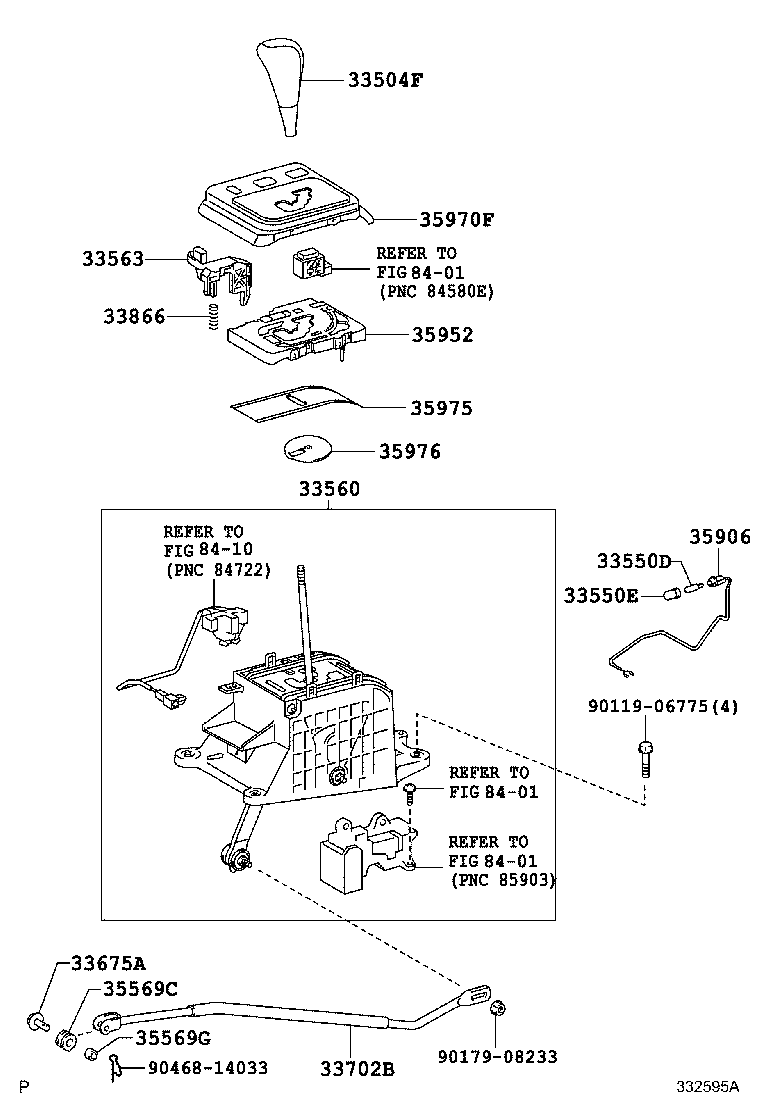 33702-40040 ROD SUB-ASSY, GEAR SHIFTING, NO.1 (FOR FLOOR SHIFT) product image