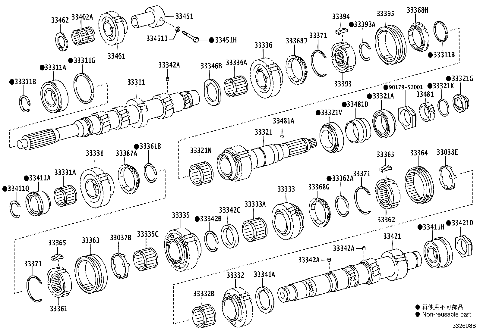 33035-37010 GEAR, 4TH product image