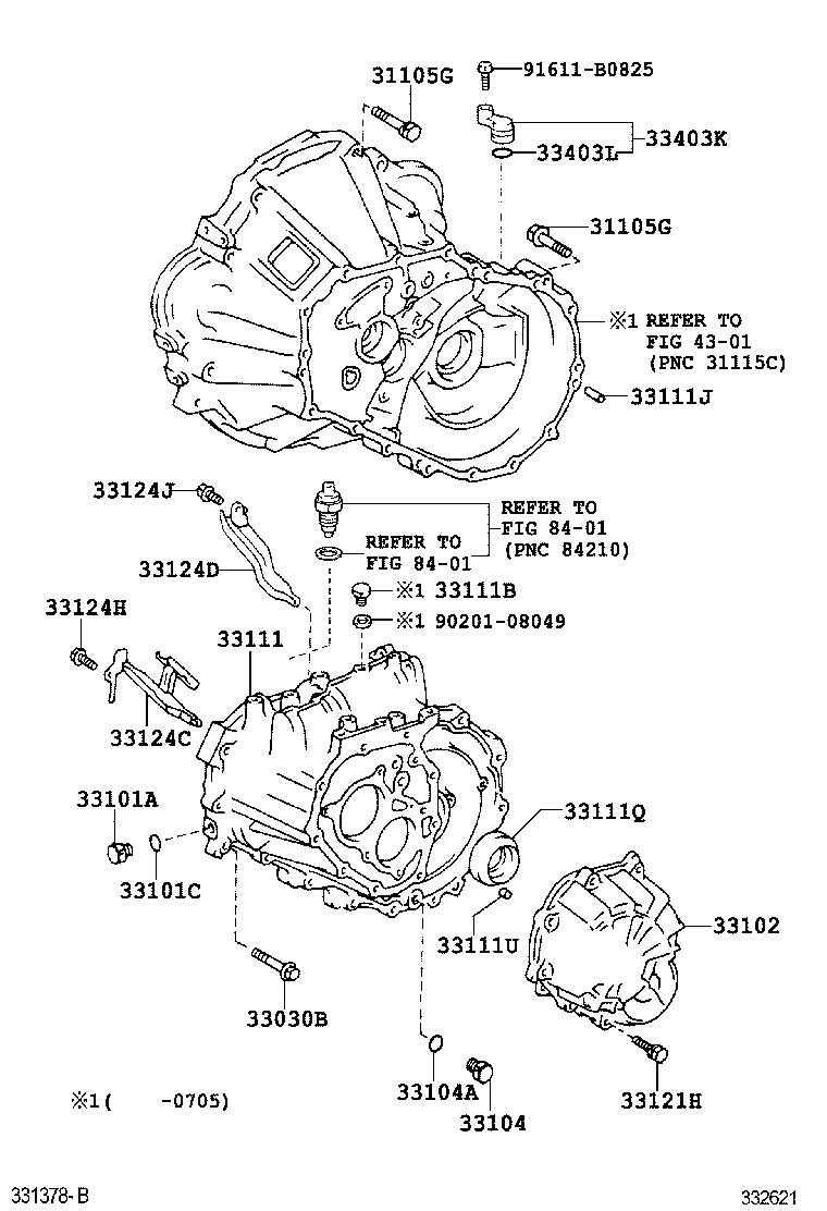 33111-02071 CASE, MANUAL TRANSMISSION product image