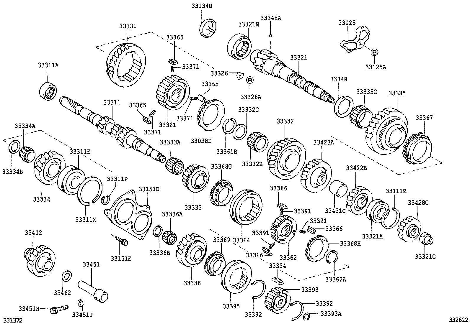 33332-02030 GEAR, 2ND product image