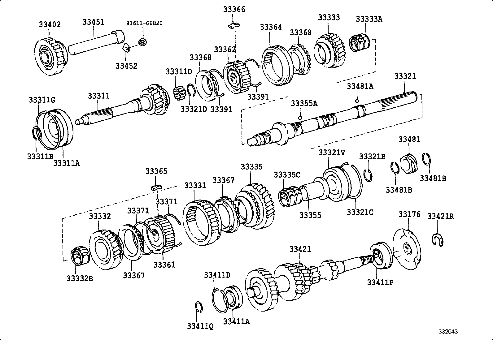 33034-27010 GEAR, 3RD product image