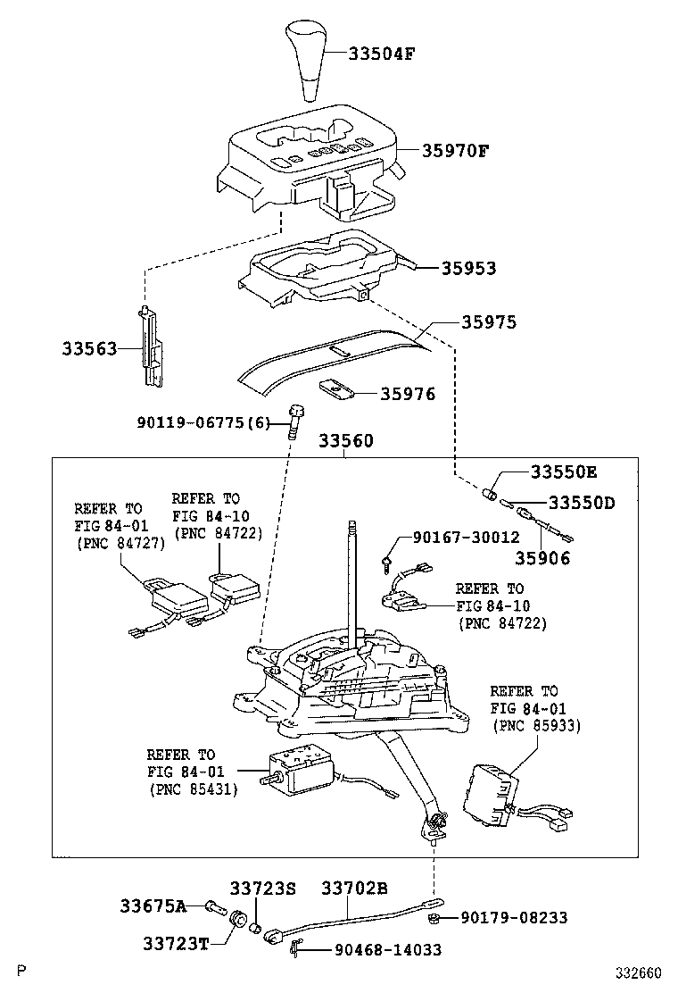 33530-60440 LEVER ASSY, SHIFT (FOR FLOOR SHIFT) product image