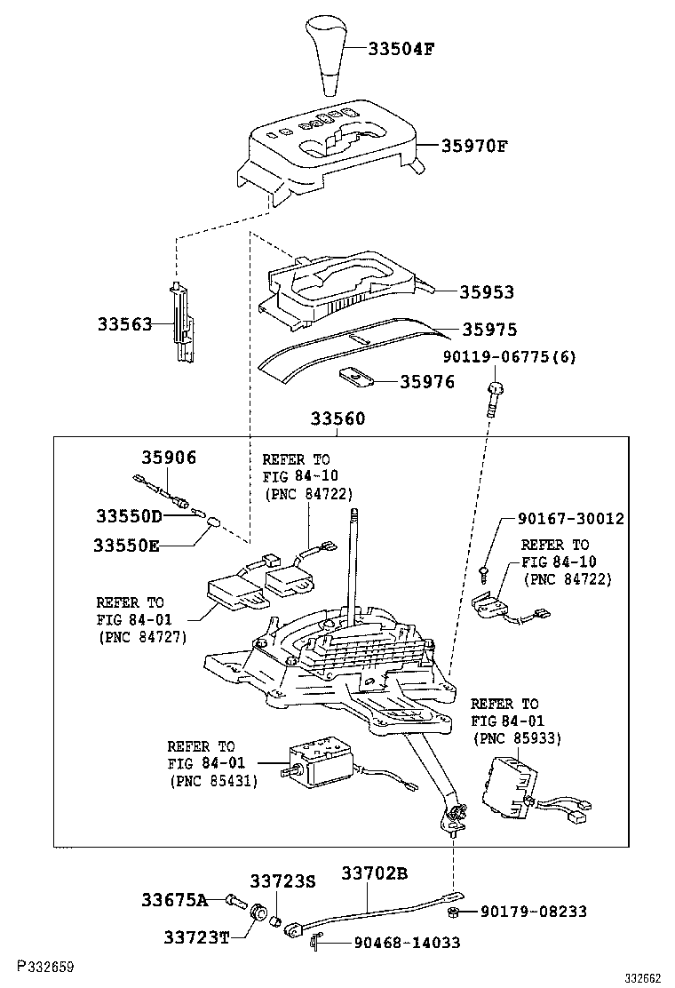 33530-60370 LEVER ASSY, SHIFT (FOR FLOOR SHIFT) product image