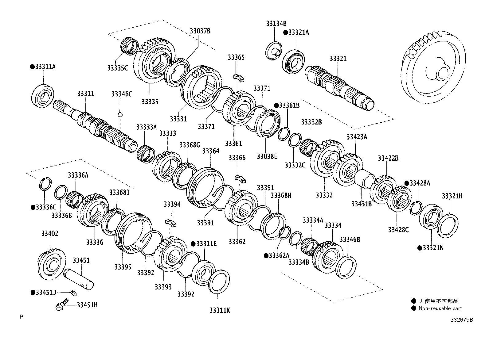 33034-0F020 GEAR, 3RD product image