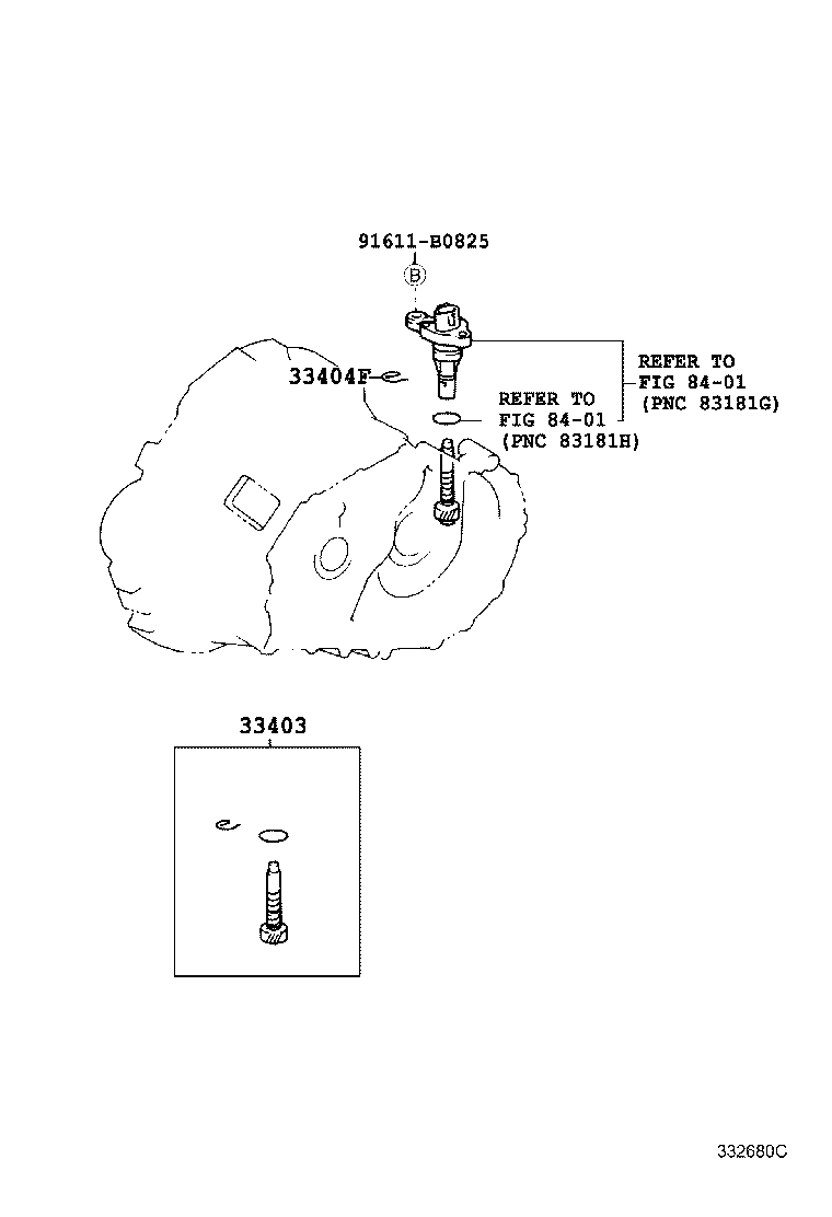 Toyota 33403-19465 GEAR SUB-ASSY, SPEEDOMETER DRIVEN (MTM)