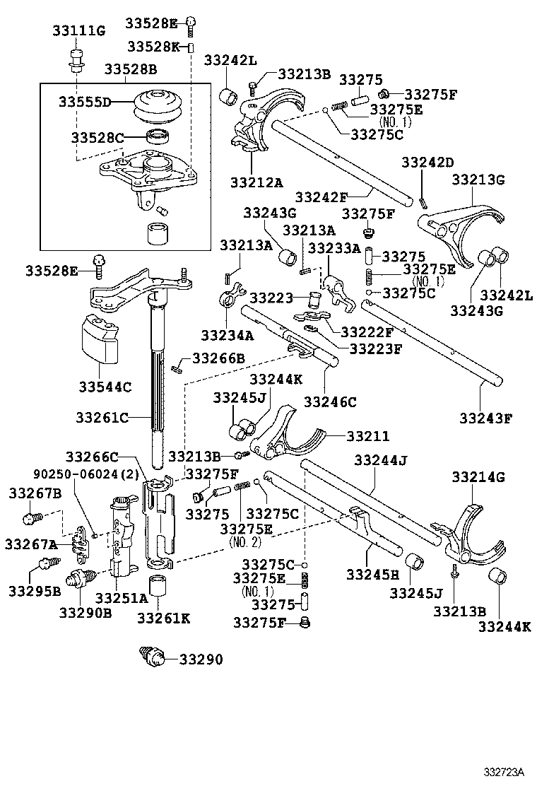 90119-08C67 BOLT (FOR CONTROL SHAFT COVER) product image
