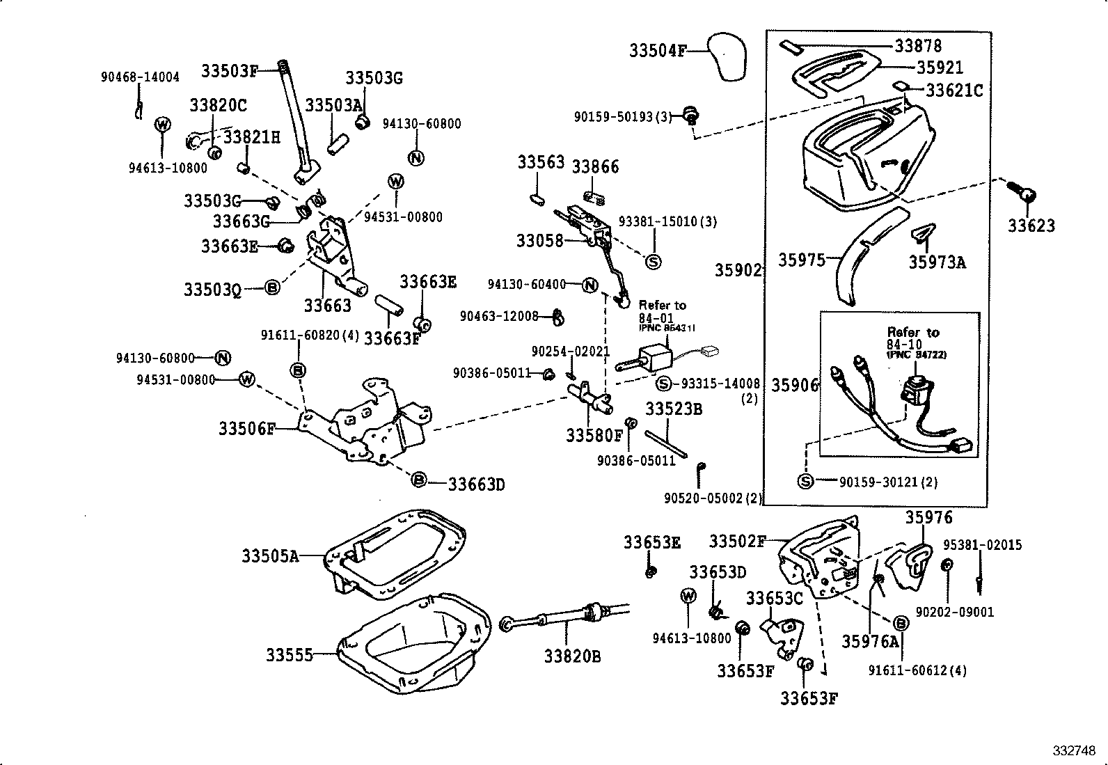33501-25091 LEVER SUB-ASSY, SHIFT(FOR FLOOR SHIFT) product image