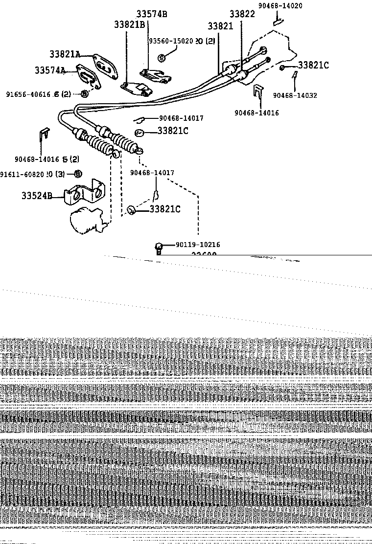 33502-12280 PLATE SUB-ASSY, SHIFT LEVER product image