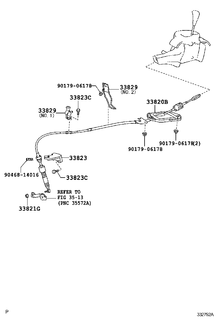 33504-0D080-B0 KNOB SUB-ASSY, SHIFT LEVER product image
