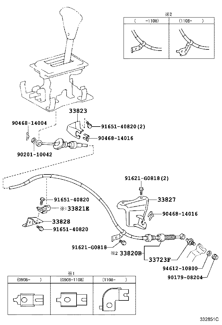 33804-36060 BRACKET, TRANSMISSION CONTROL CABLE, NO.1 product image