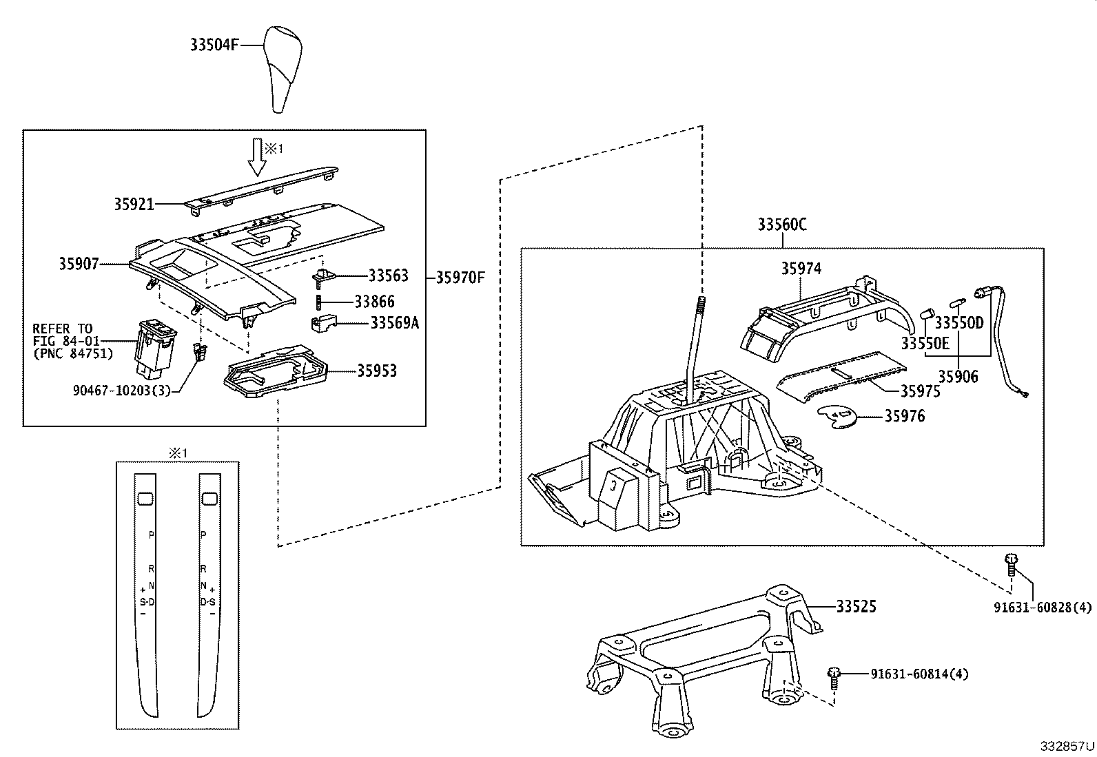 33530-33130 LEVER ASSY, SHIFT (FOR FLOOR SHIFT) product image