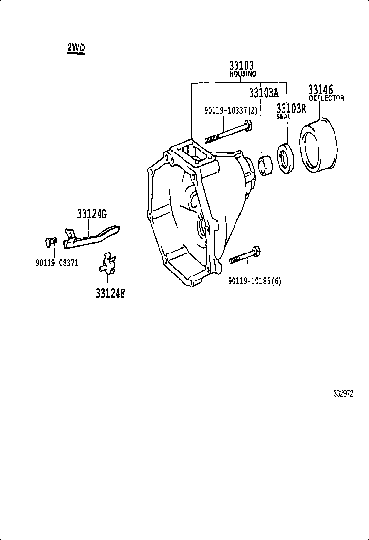 33182-26010 GASKET, EXTENSION HOUSING COVER(MTM) product image