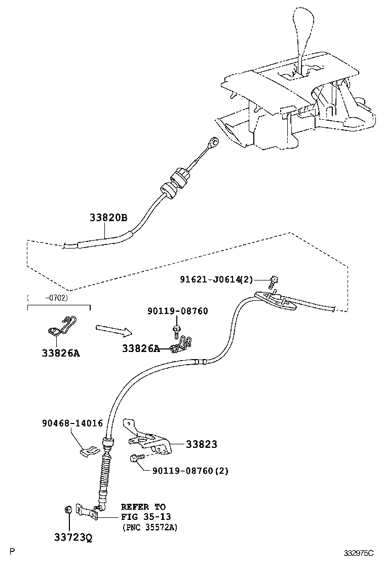 58123-06050 SUPPORT, SHIFT LEVER product image
