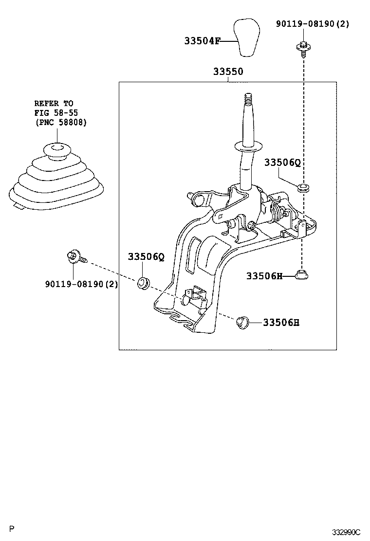 33546-37010 BUSH (FOR SHIFT LEVER RETAINER) product image