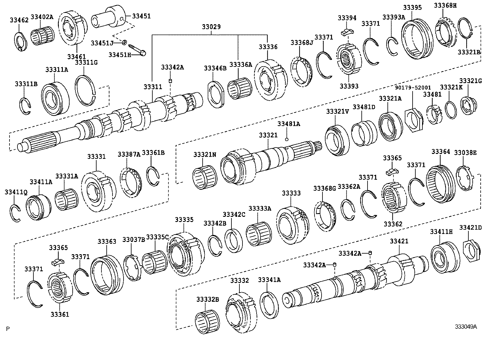 33424-37010 GEAR, 2ND product image
