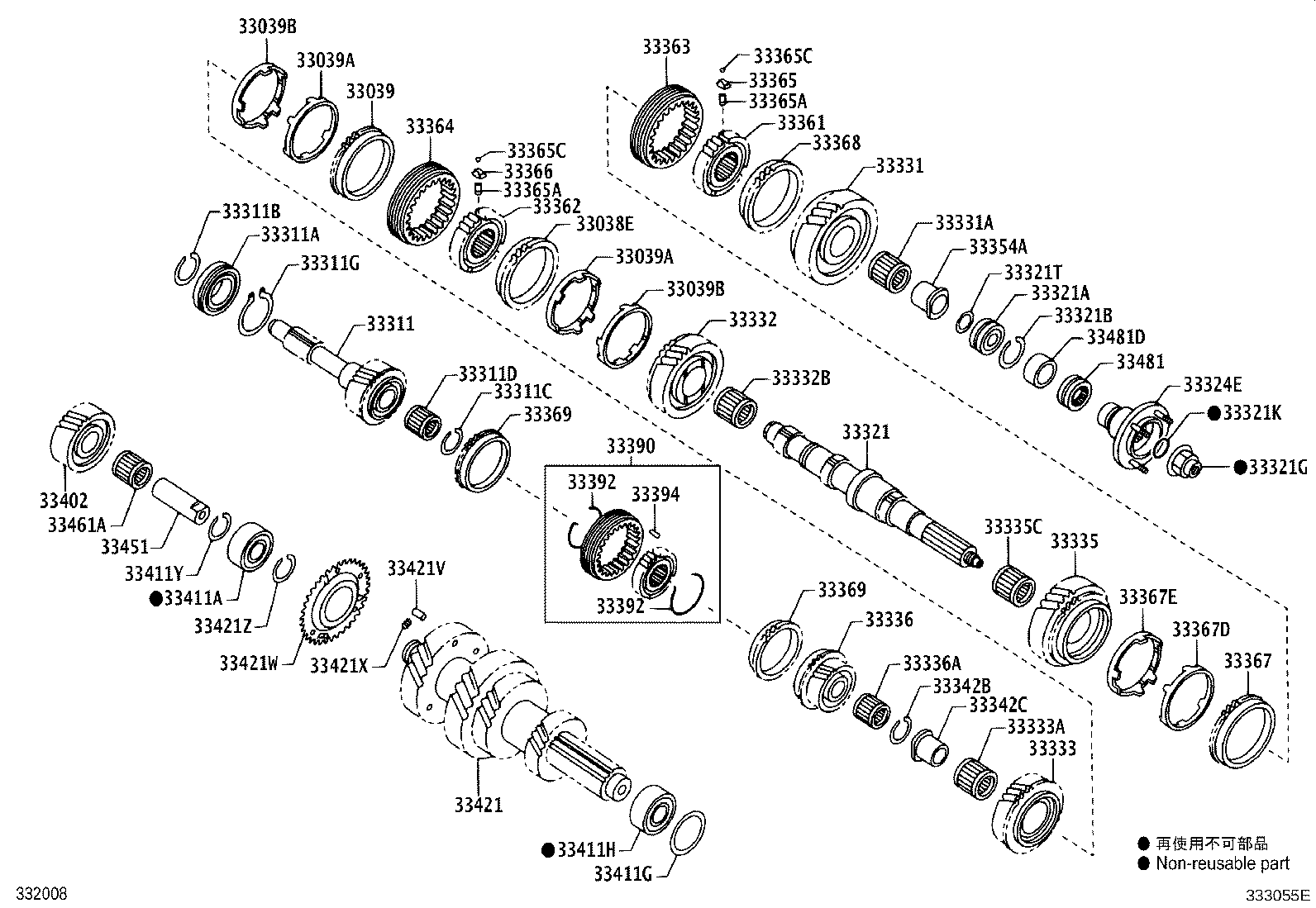 33035-37010 GEAR, 4TH product image