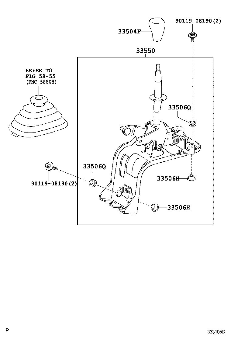 33546-37010 BUSH (FOR SHIFT LEVER RETAINER) product image