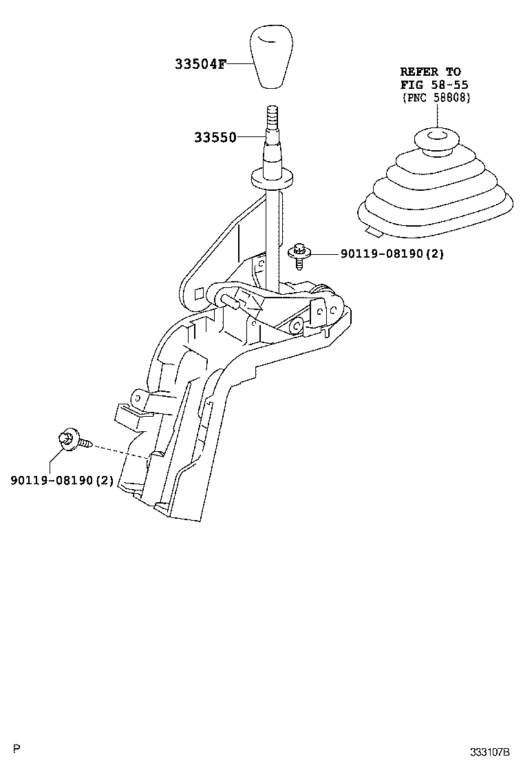 33546-37010 BUSH (FOR SHIFT LEVER RETAINER) product image